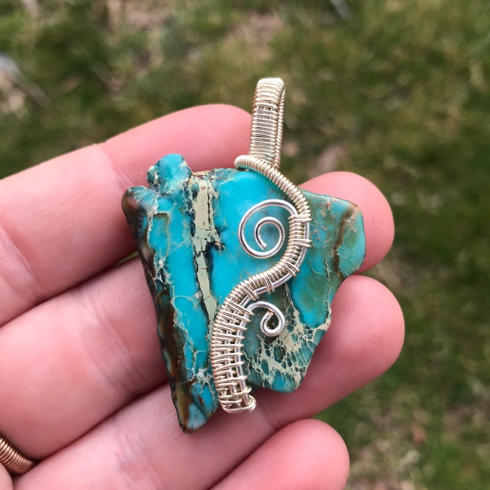 One of a kind Jasper pendant